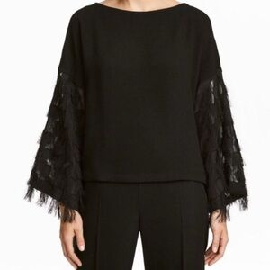 H&M Fringe Sleeve Top